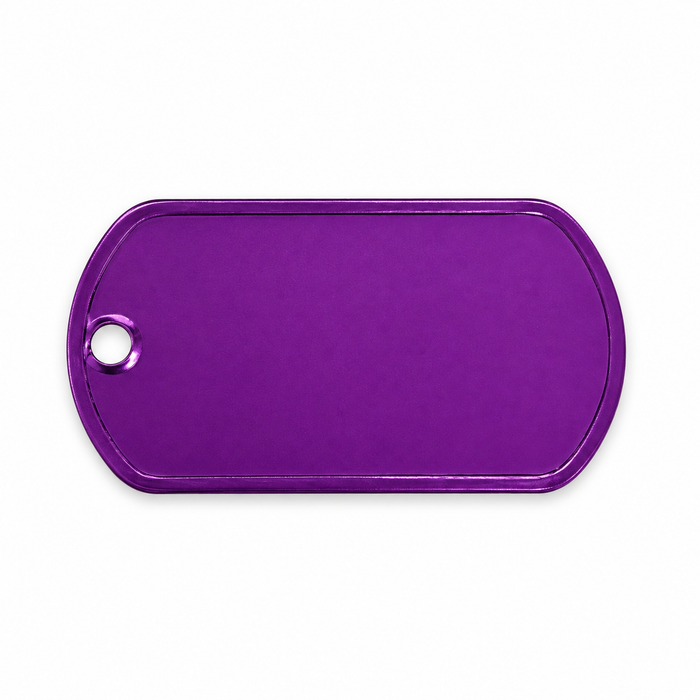 Lilla aluminium dogtag til personlig lasergravering